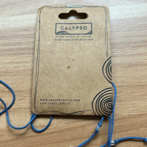 Calypso Cobalt Glass Tree Pendant Necklace NWT - Picture 9 of 11